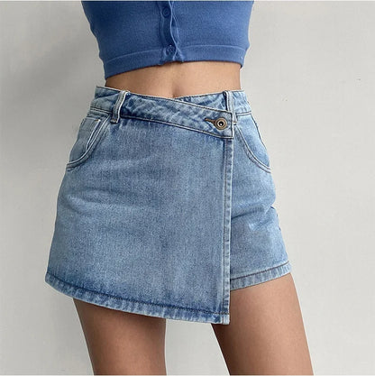 "Linea Alta" – Slimming Denim Skirt By Enzo Bellari®