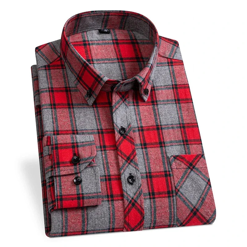 "Quadro Morbido" – Flannel Plaid Shirt By Enzo Bellari®