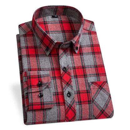 "Quadro Morbido" – Flannel Plaid Shirt By Enzo Bellari®
