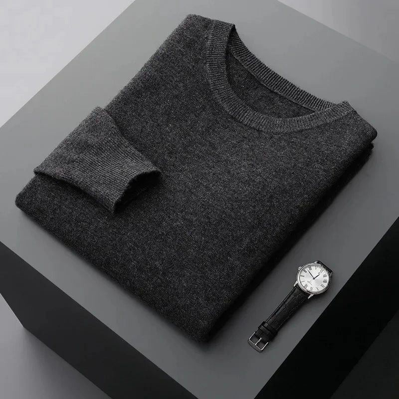 "Aria Serenata" – Wool Crew Neck Sweater By Enzo Bellari®