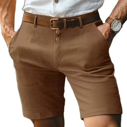 "Respiro Estivo" – Cotton Linen Shorts By Enzo Bellari®