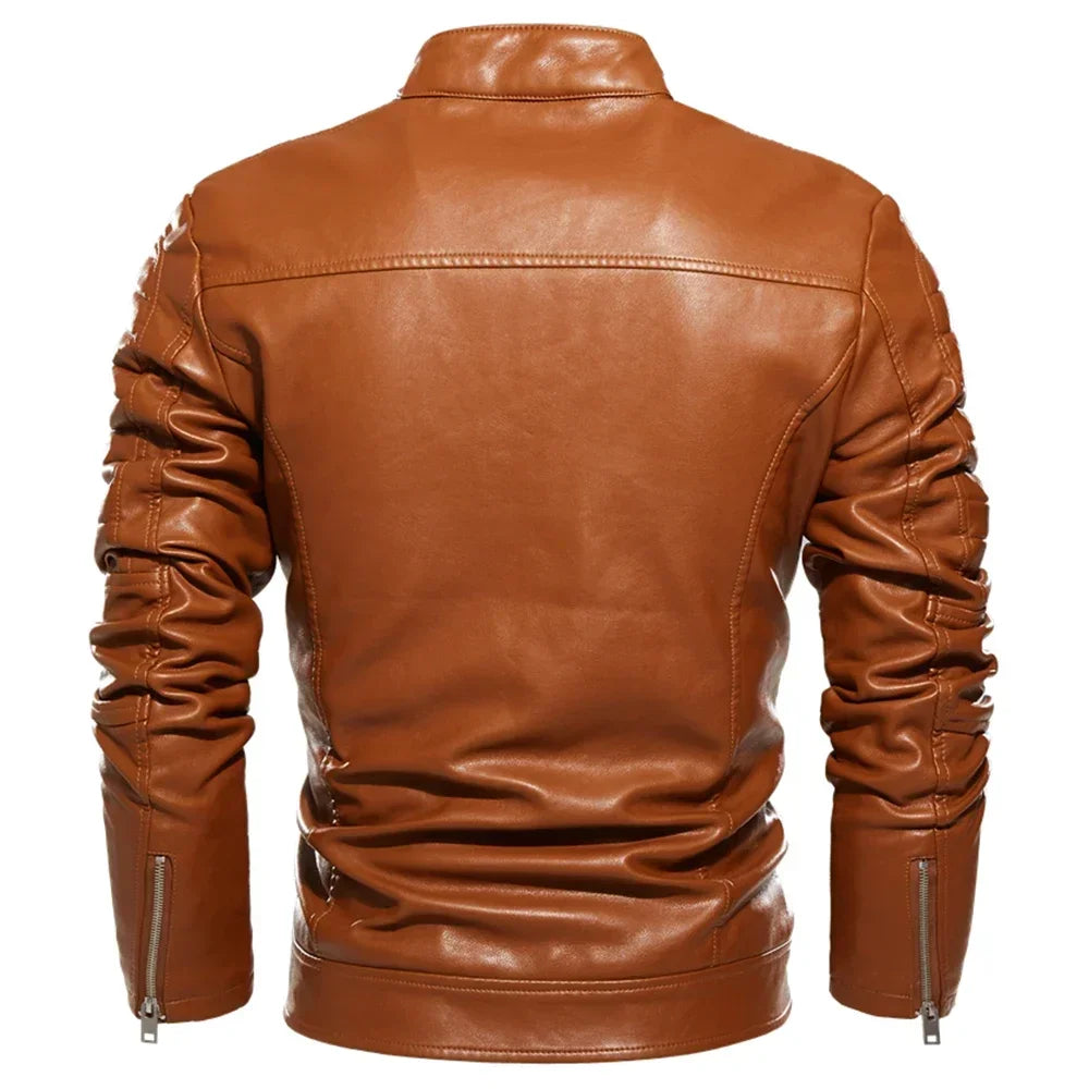 "Sole di Capri" – Fur Lined Motorcycle Jacket By Enzo Bellari®