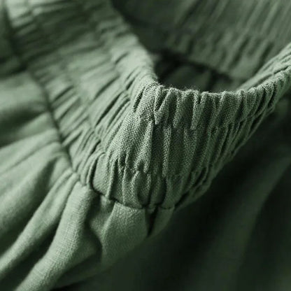 "Passo Largo" – Cotton Wide Leg Pants By Enzo Bellari®