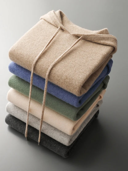 "Fior di Vento" – Cashmere Merino Wool Hoodie By Enzo Bellari®