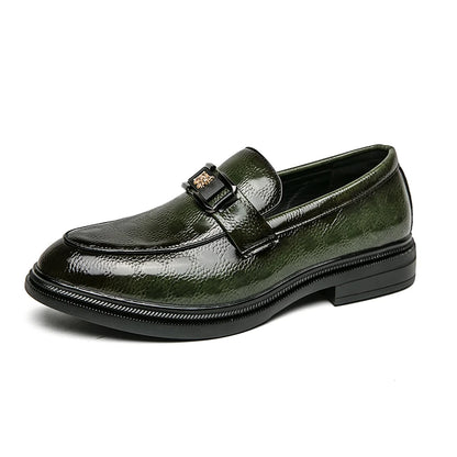 "Smeraldo Vivo" – Emerald Leather Loafers By Enzo Bellari®