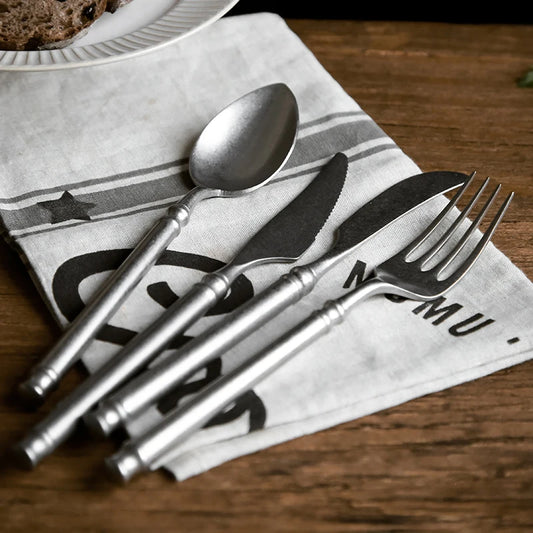 "Acciaio Retrò" – Stainless Flatware Cutlery Set By Enzo Bellari®