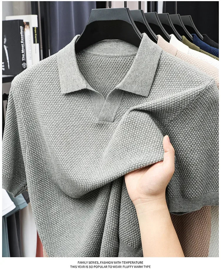 "Vera Luce" – Cotton Short Sleeve Polo Shirt By Enzo Bellari®