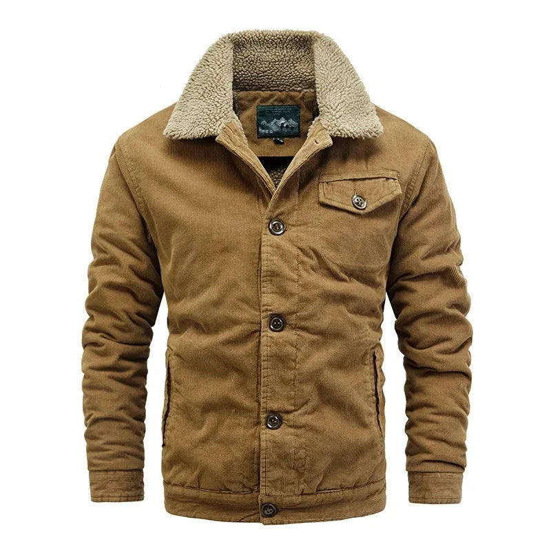 "Caldo Ruggine" – Fleece Corduroy Jacket By Enzo Bellari®