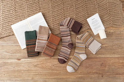 "Onda di Seta" – Ethnic Striped Knee Socks By Enzo Bellari®