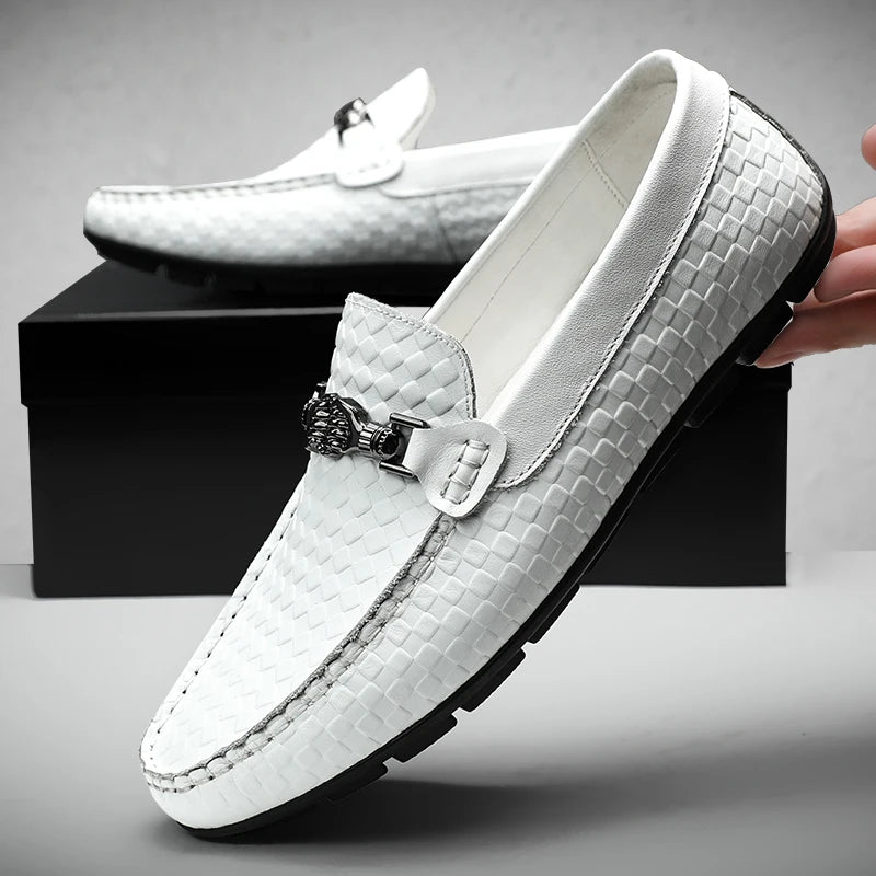 "Sole di Capri" – Genuine Leather Moccasin Loafers By Enzo Bellari®