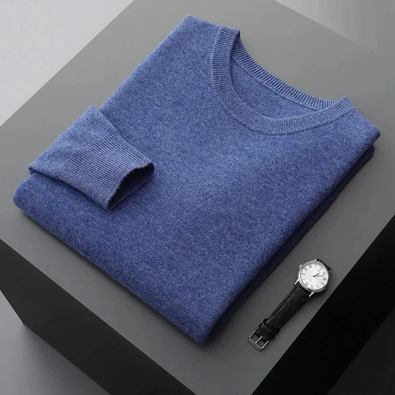 "Aria Serenata" – Wool Crew Neck Sweater By Enzo Bellari®