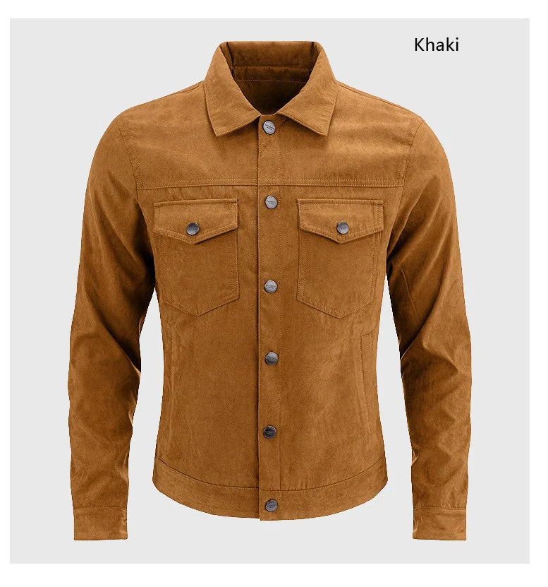 "Alma Bella" – Suede Slim Lapel Jacket By Enzo Bellari®