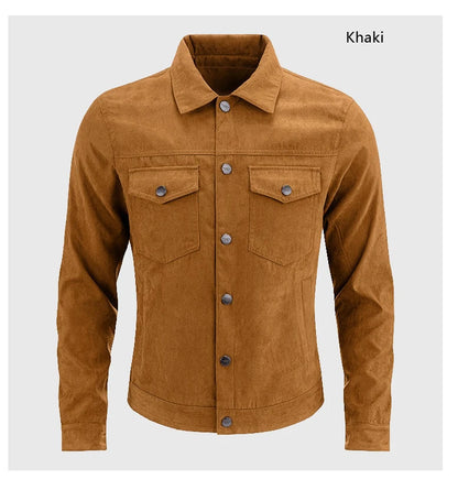 "Alma Bella" – Suede Slim Lapel Jacket By Enzo Bellari®