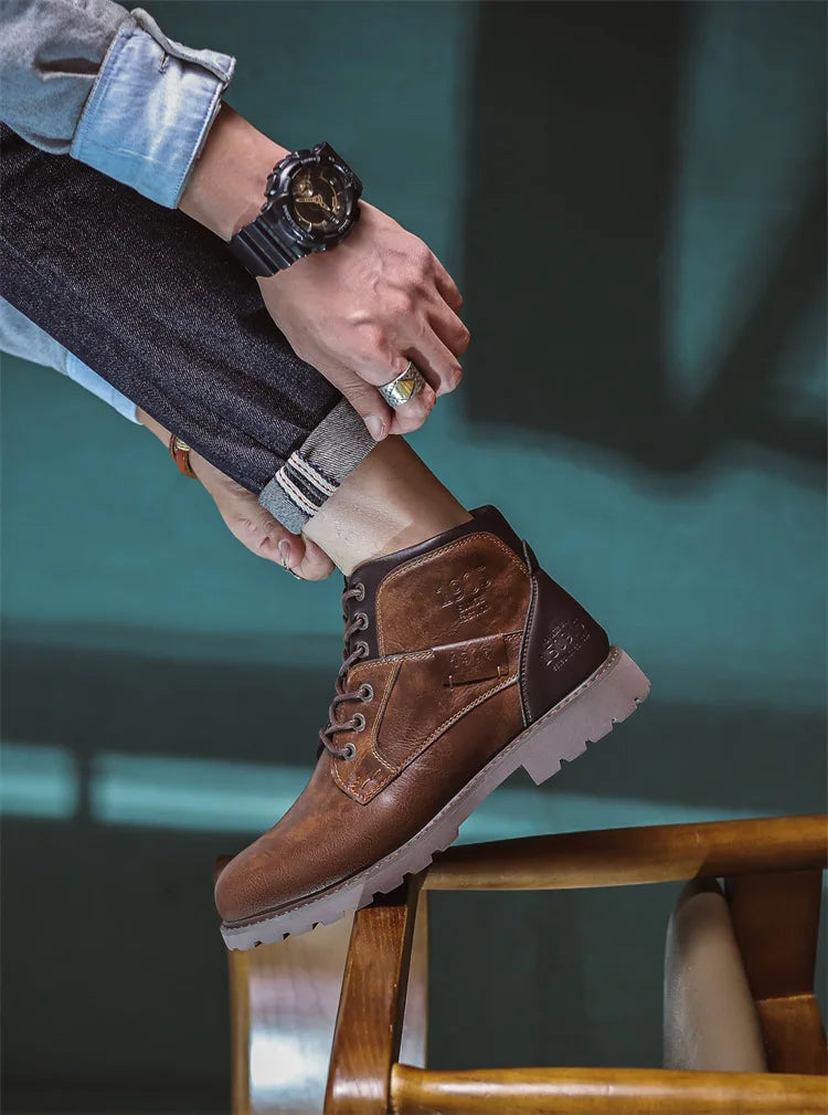 "Colpo Forte" – Leather Ankle Boots By Enzo Bellari®