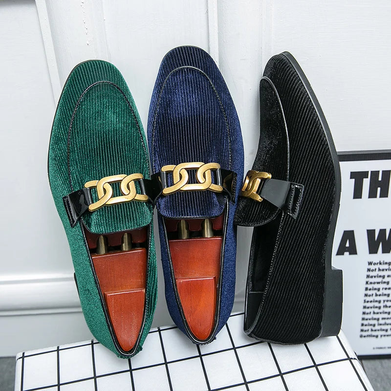 "Verde Lusso" – Green Leather Loafers By Enzo Bellari®