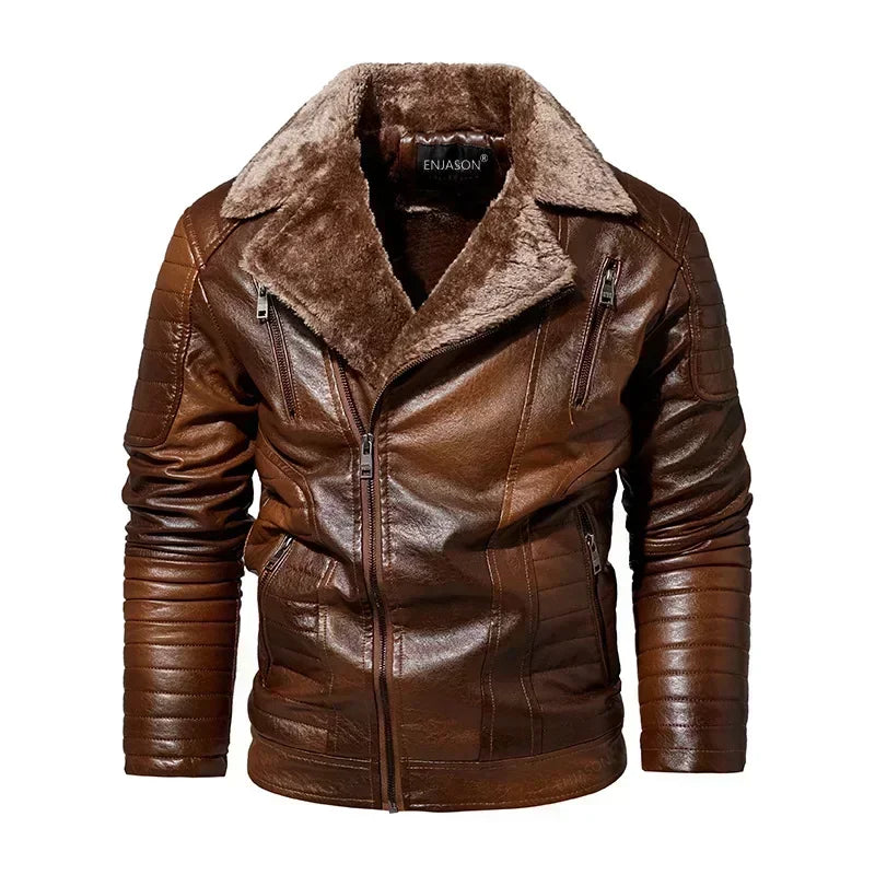"Collare Regale" – Fur Leather Jacket By Enzo Bellari®