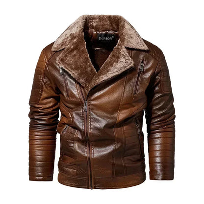 "Collare Regale" – Fur Leather Jacket By Enzo Bellari®