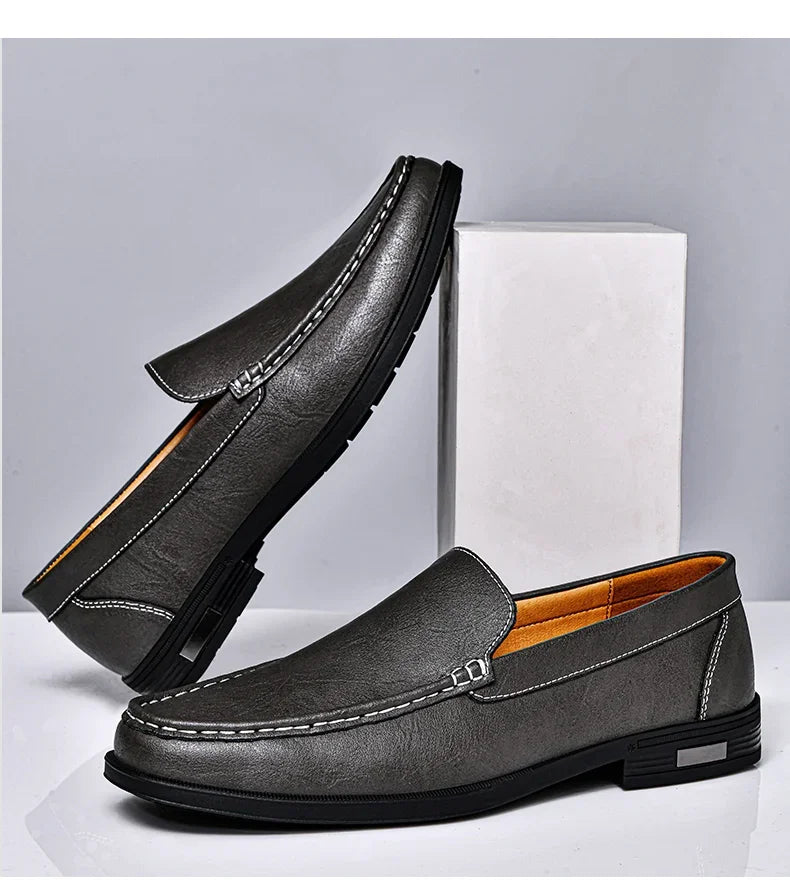 "Scivolo Vero" – Leather Slip-on Loafers By Enzo Bellari®