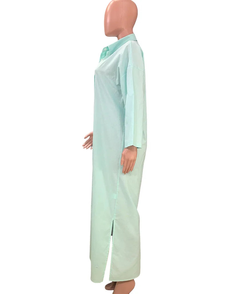 "Sole Calmo" – Cotton Linen Shirt Dress By Enzo Bellari®