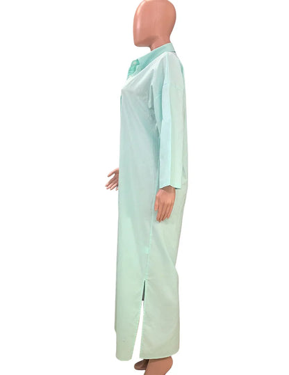 "Sole Calmo" – Cotton Linen Shirt Dress By Enzo Bellari®