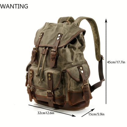 "Fior di Vento" – Waterproof Waxed Canvas Backpack By Enzo Bellari®