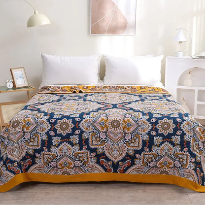 "Vento Lieve" – Cotton Gauze Throw Blanket By Enzo Bellari®